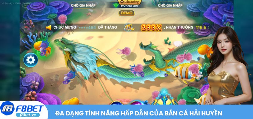 Đa dạng tính năng hấp dẫn của Bắn Cá Hải Huyền