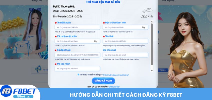 Hướng dẫn chi tiết cách đăng ký F8BET