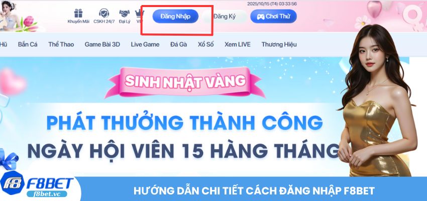 Hướng dẫn chi tiết cách đăng nhập F8BET