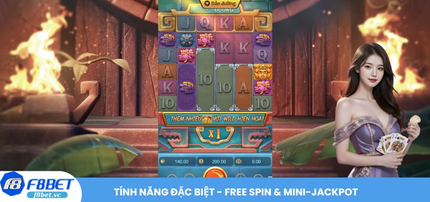 Tính năng đặc biệt - Free spin & mini-jackpot
