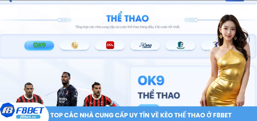 Top các nhà cung cấp uy tín về kèo thể thao ở F8BET