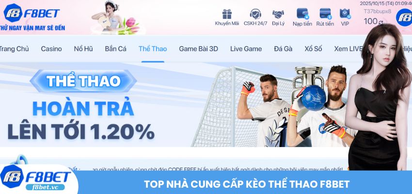 Top Nhà Cung Cấp Kèo Thể Thao F8BET – Uy Tín, Chính Xác